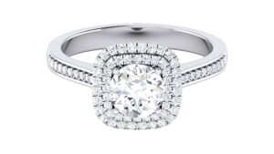 IGI Certified Natural Diamond Women's Ring 14K/18K Fine White Gold