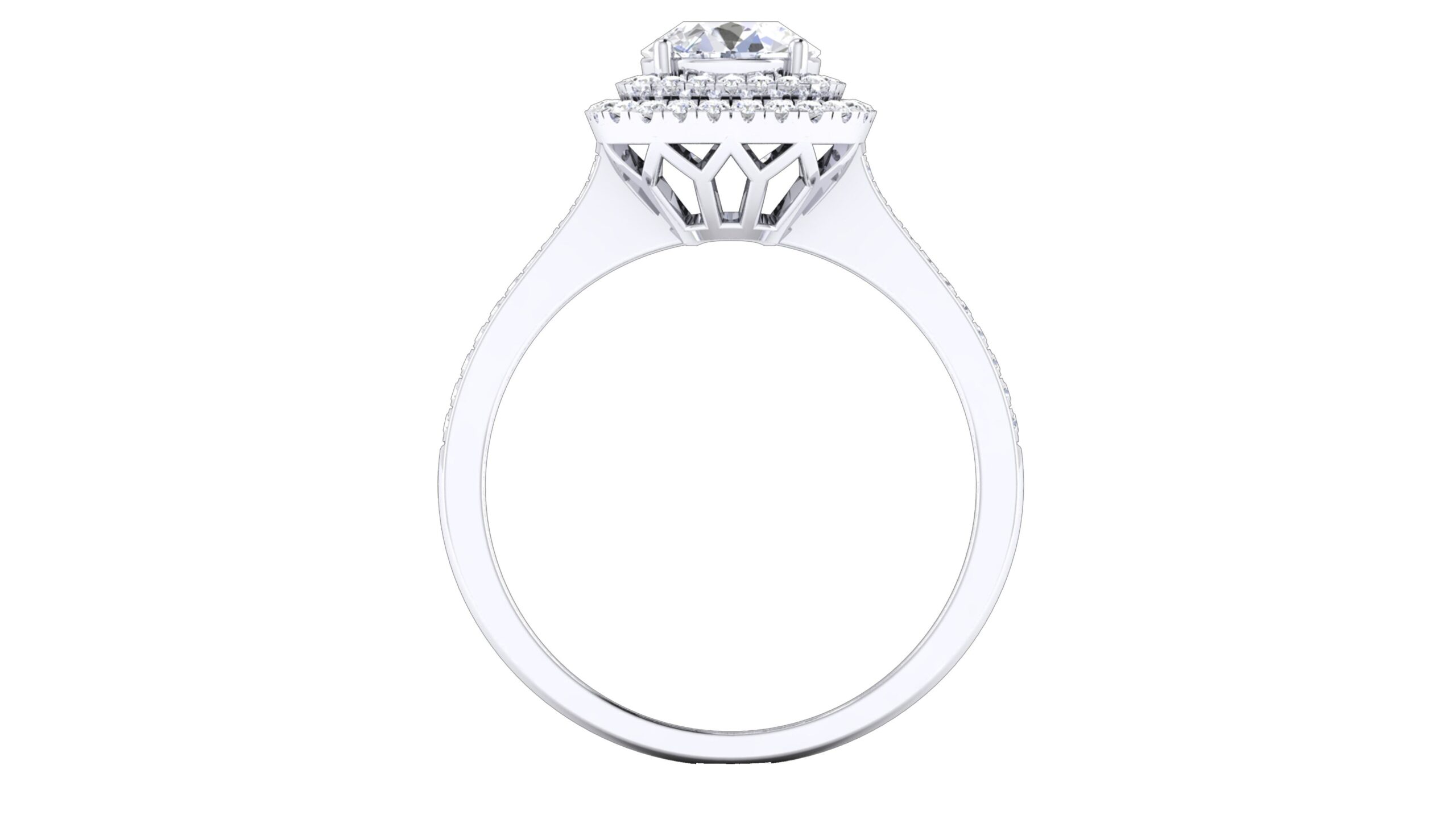 IGI Certified Natural Diamond Women's Ring 14K/18K Fine White Gold