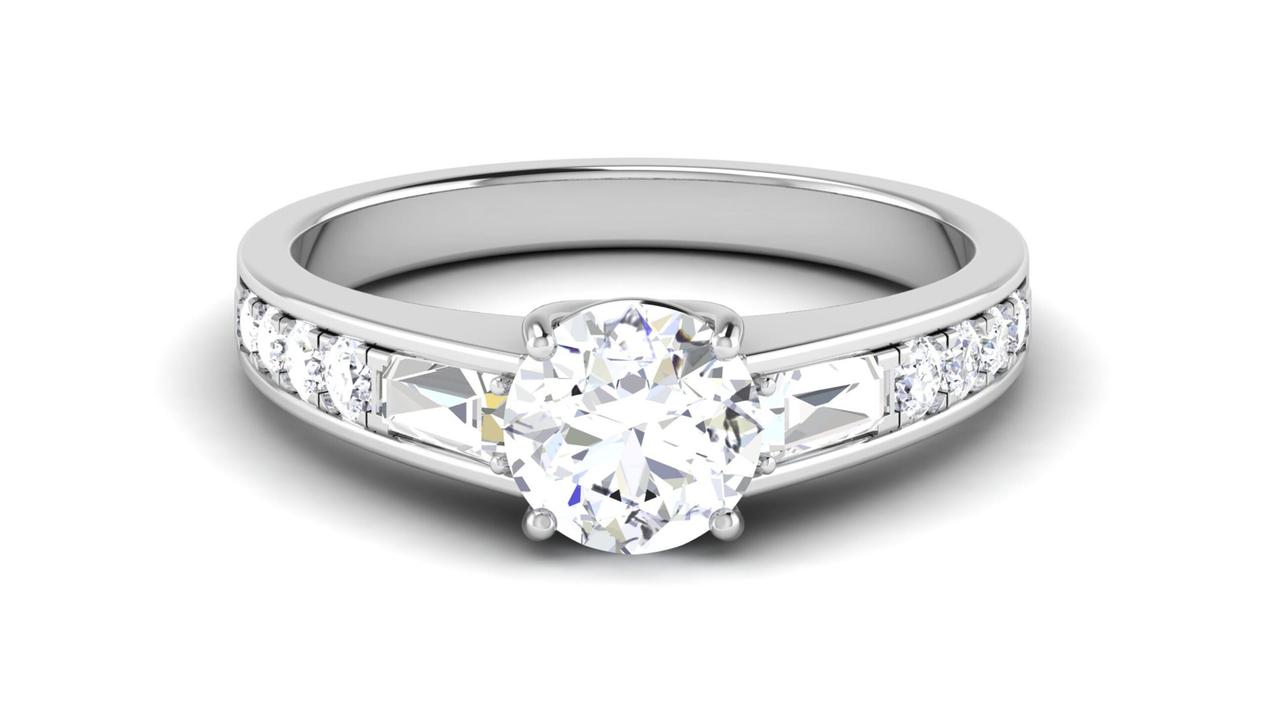 Solid 22K/18K/14K Fine Gold Certified Stamped Carved CZ Design Women's Ring