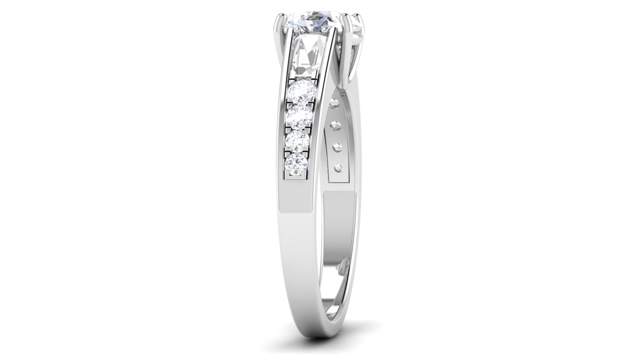 Solid 22K/18K/14K Fine Gold Certified Stamped Carved CZ Design Women's Ring