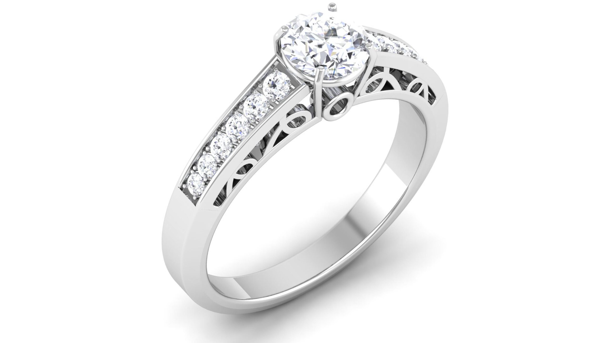 Solid 22K/18K/14K Fine Gold Certified Stamped Bold CZ Design Women's Ring