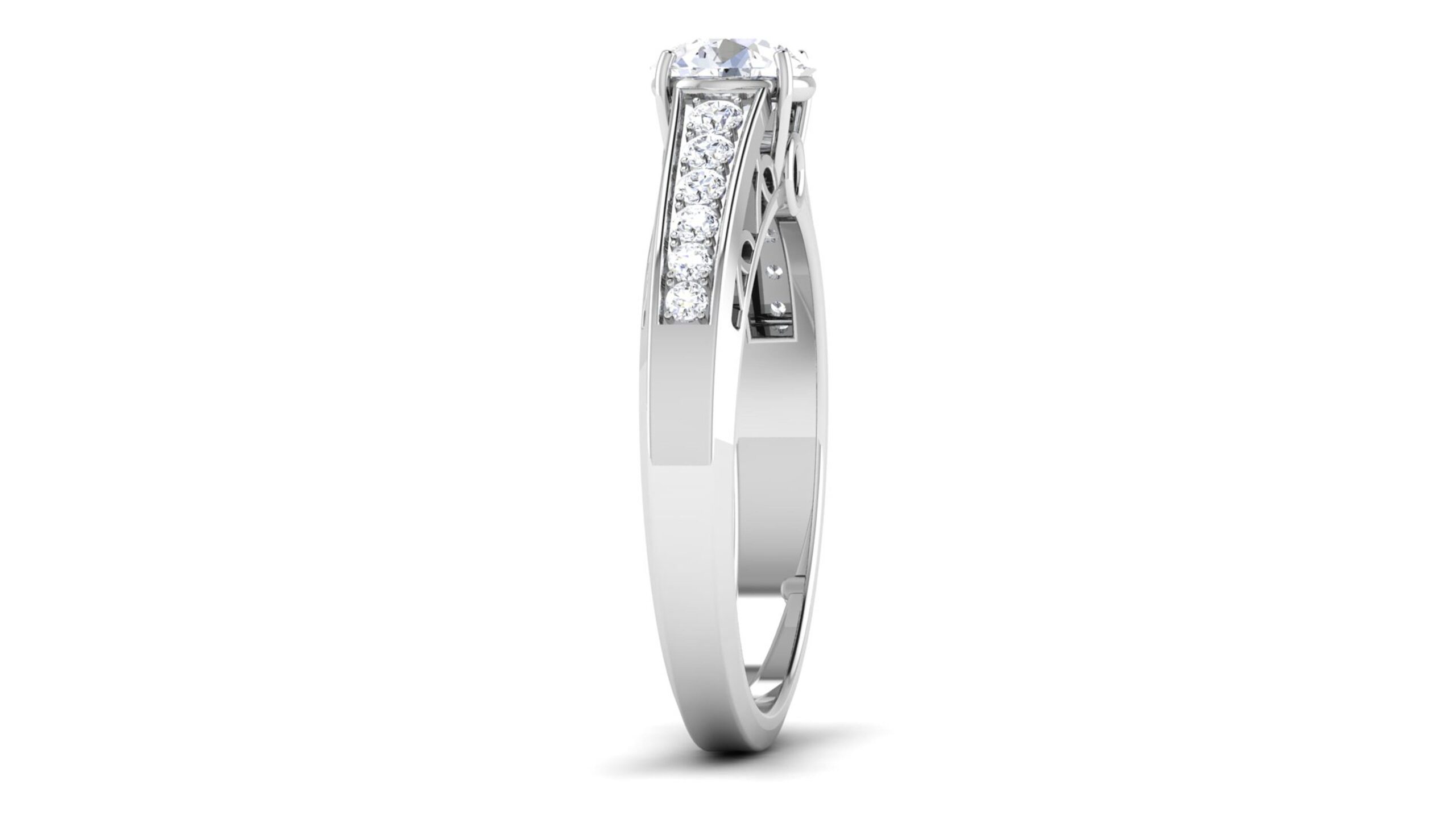 Solid 22K/18K/14K Fine Gold Certified Stamped Bold CZ Design Women's Ring