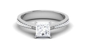 Solid 22K/18K/14K Fine Gold Certified Stamped Pretty CZ Design Women's Ring