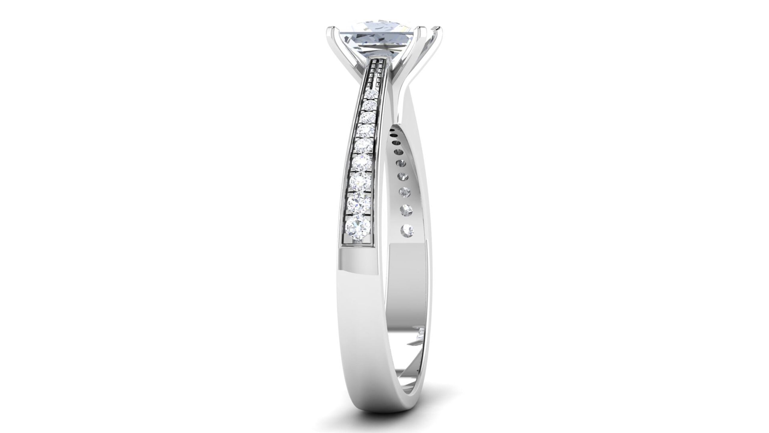 Solid 22K/18K/14K Fine Gold Certified Stamped Pretty CZ Design Women's Ring