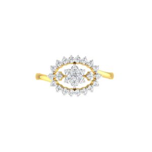 Solid 22K/18K/14K Fine Gold Certified Stamped Alluring CZ Design Women's Ring