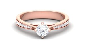 Solid 22K/18K/14K Fine Gold Certified Stamped Alluring CZ Design Women's Ring