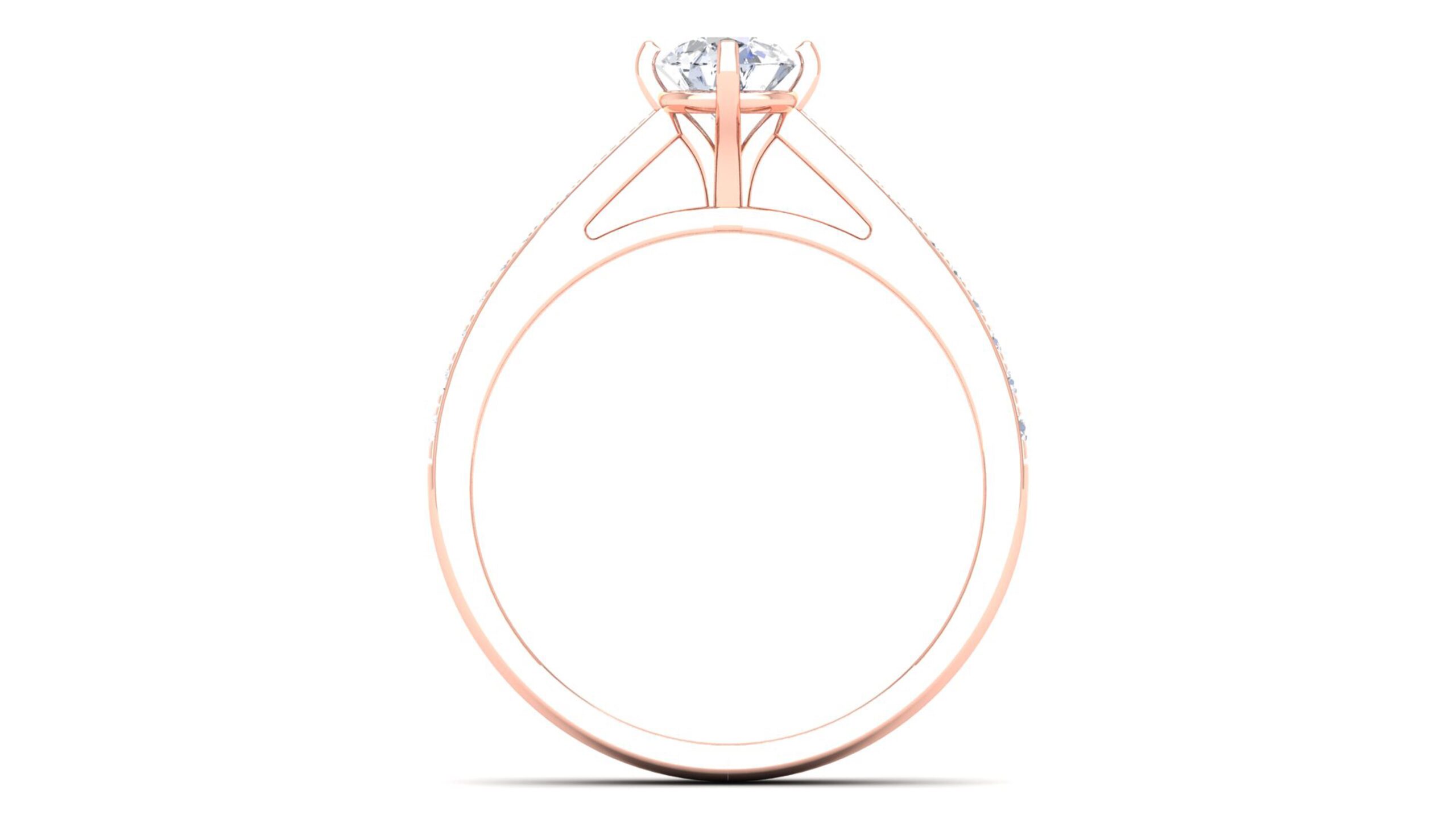 Solid 22K/18K/14K Fine Gold Certified Stamped Alluring CZ Design Women's Ring