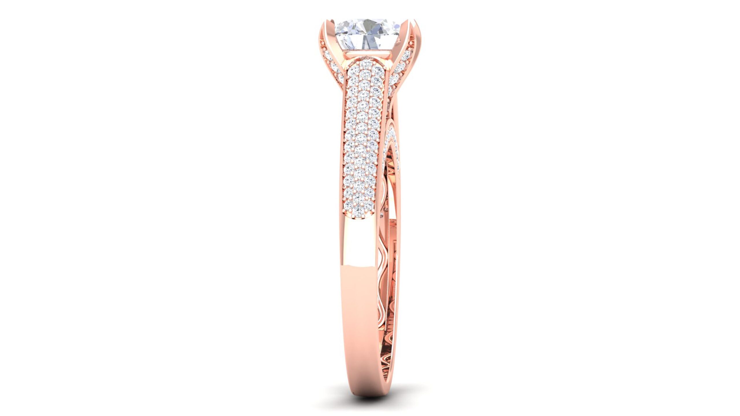 Solid 22K/18K/14K Fine Gold Certified Stamped Lovely CZ Design Women's Ring