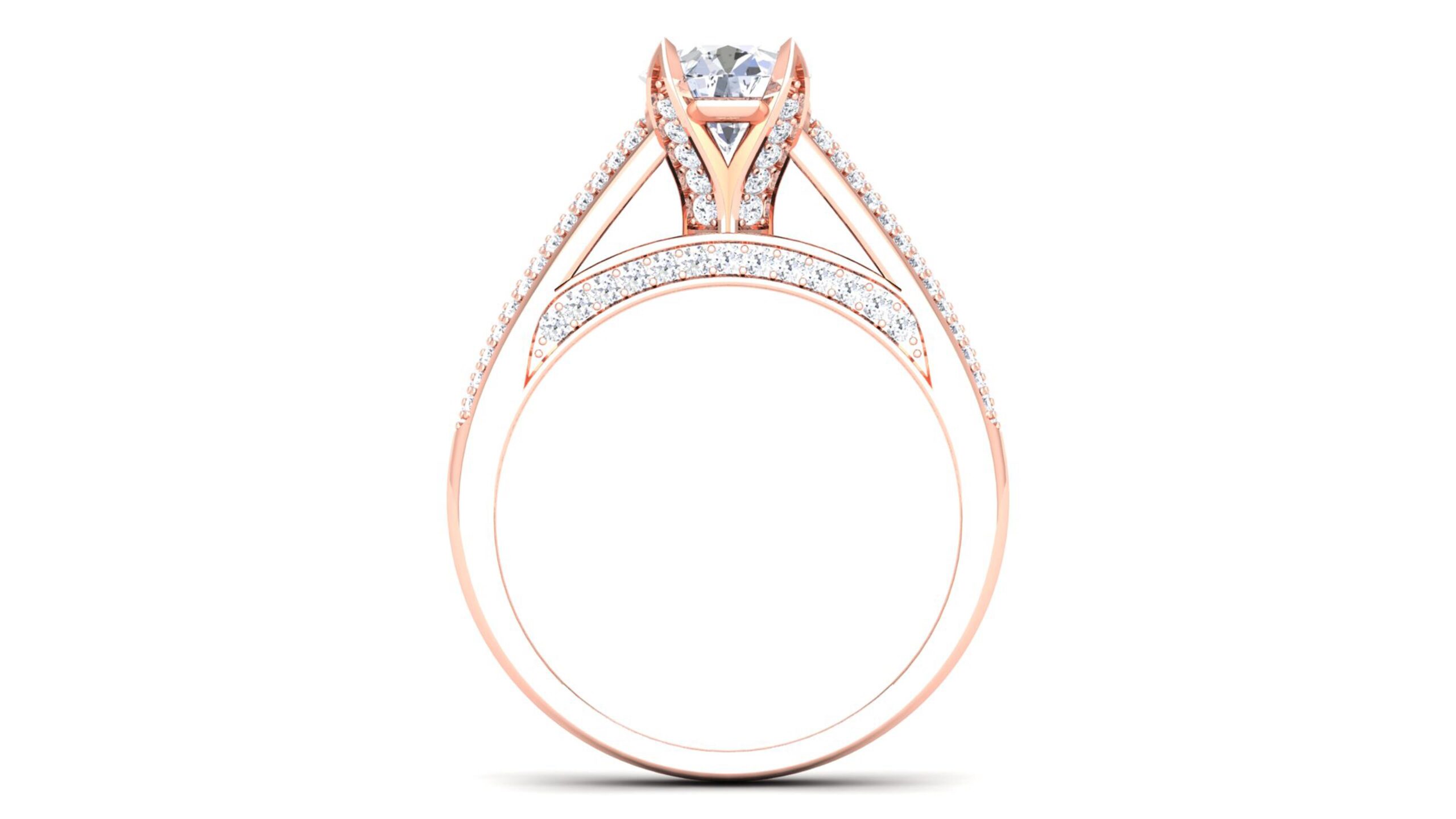 Solid 22K/18K/14K Fine Gold Certified Stamped Lovely CZ Design Women's Ring