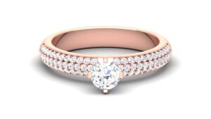 Solid 22K/18K/14K Fine Gold Certified Stamped Charming CZ Design Women's Ring