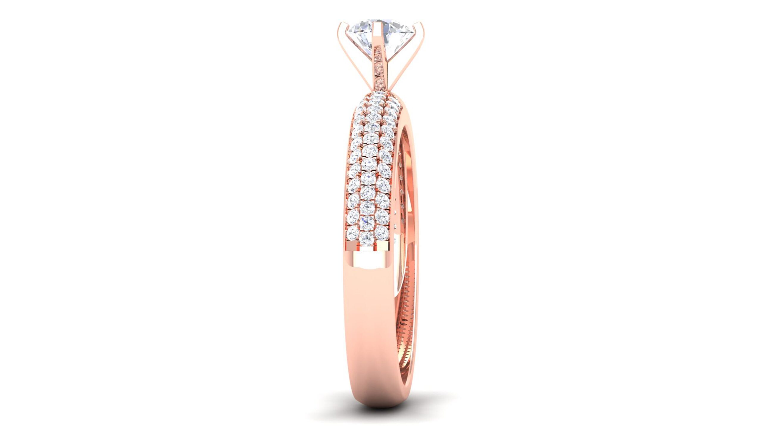 Solid 22K/18K/14K Fine Gold Certified Stamped Charming CZ Design Women's Ring