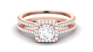Solid 22K/18K/14K Fine Gold Certified Stamped Attractive CZ Design Women's Ring
