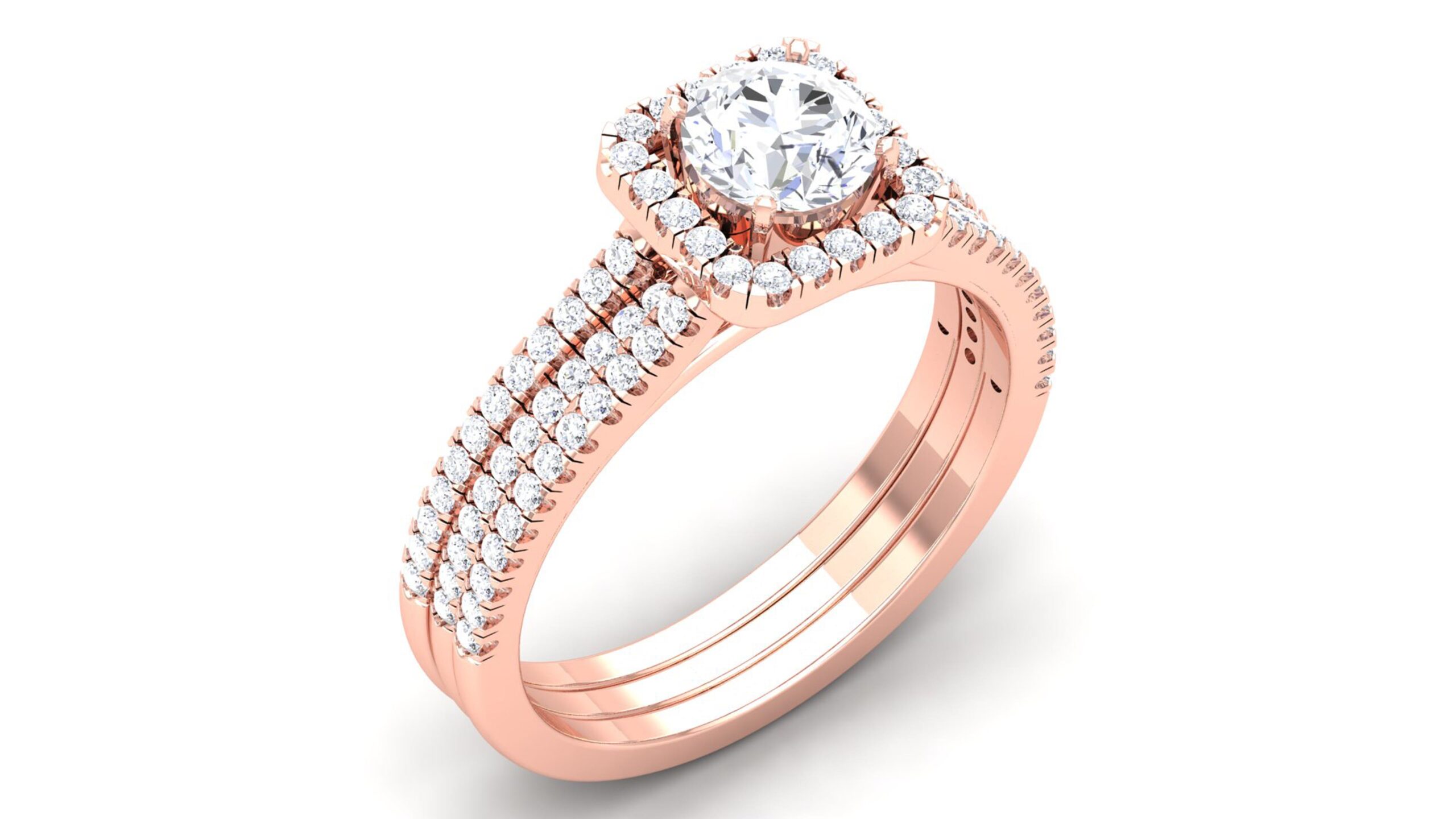 Solid 22K/18K/14K Fine Gold Certified Stamped Attractive CZ Design Women's Ring