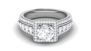 Solid 22K/18K/14K Fine Gold Certified Stamped Flower CZ Design Women's Ring