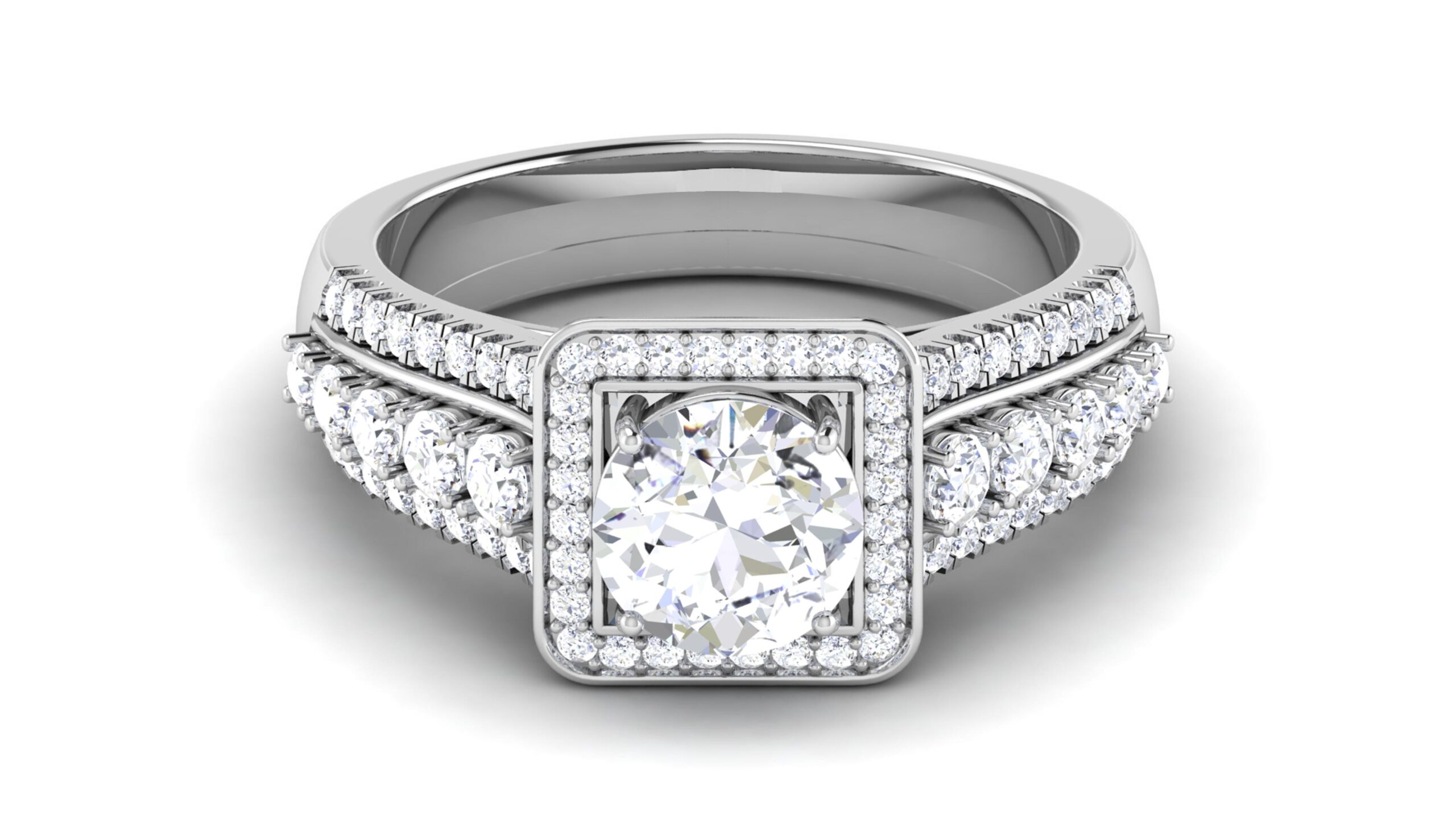 Solid 22K/18K/14K Fine Gold Certified Stamped Flower CZ Design Women's Ring