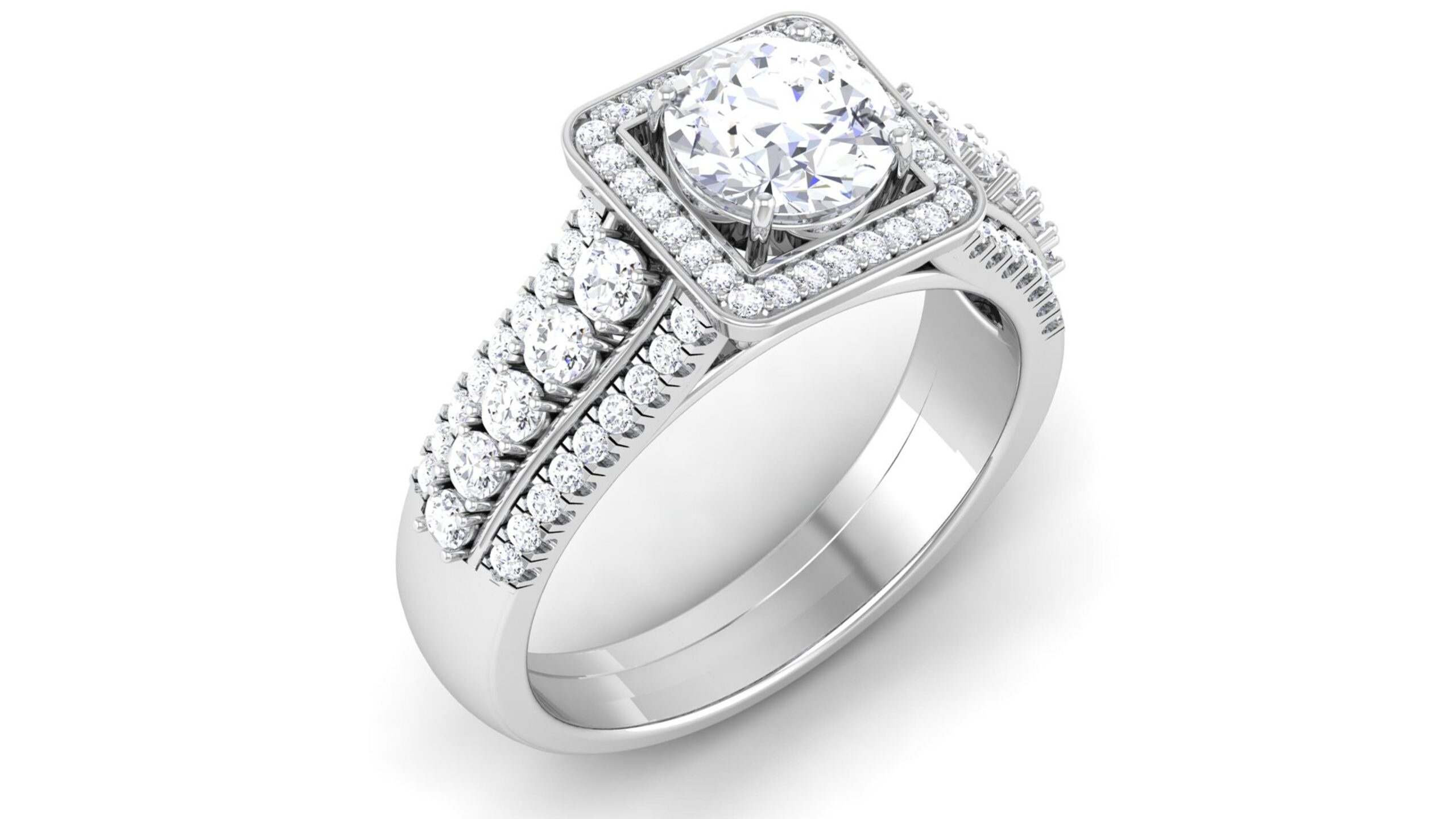 Solid 22K/18K/14K Fine Gold Certified Stamped Flower CZ Design Women's Ring