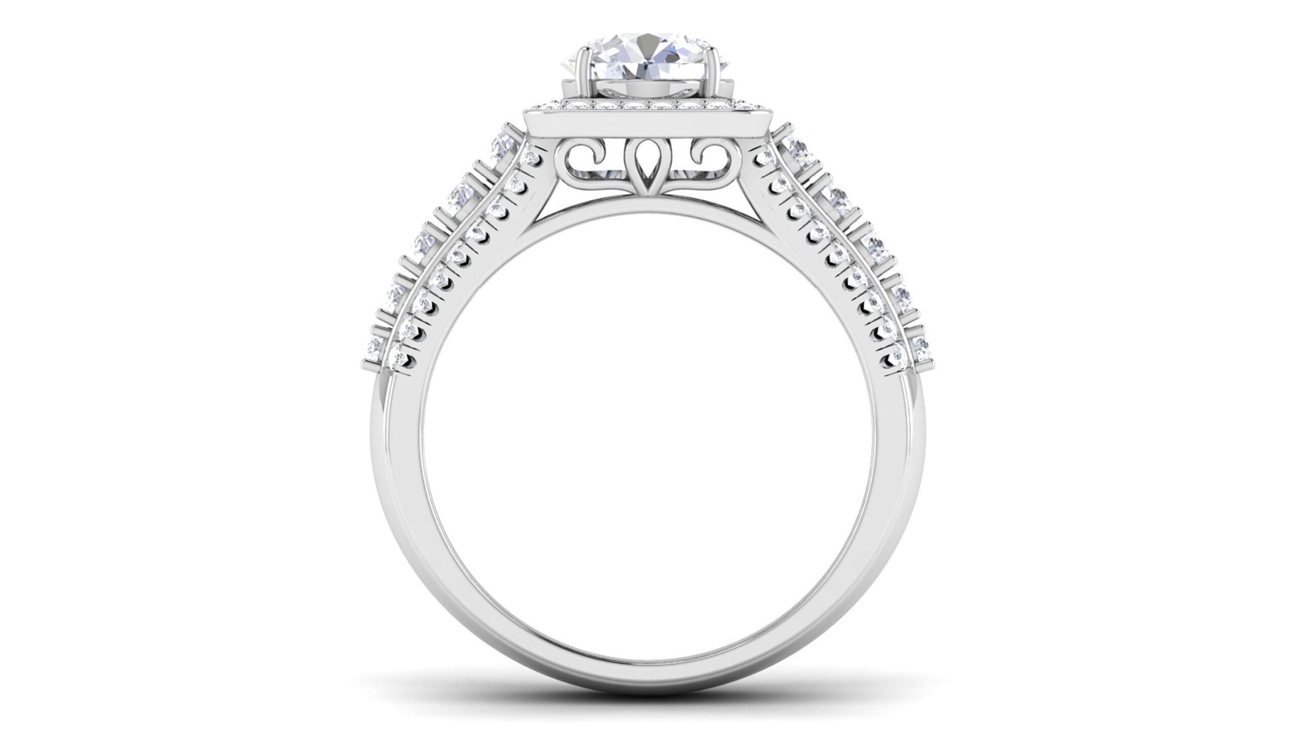 Solid 22K/18K/14K Fine Gold Certified Stamped Flower CZ Design Women's Ring