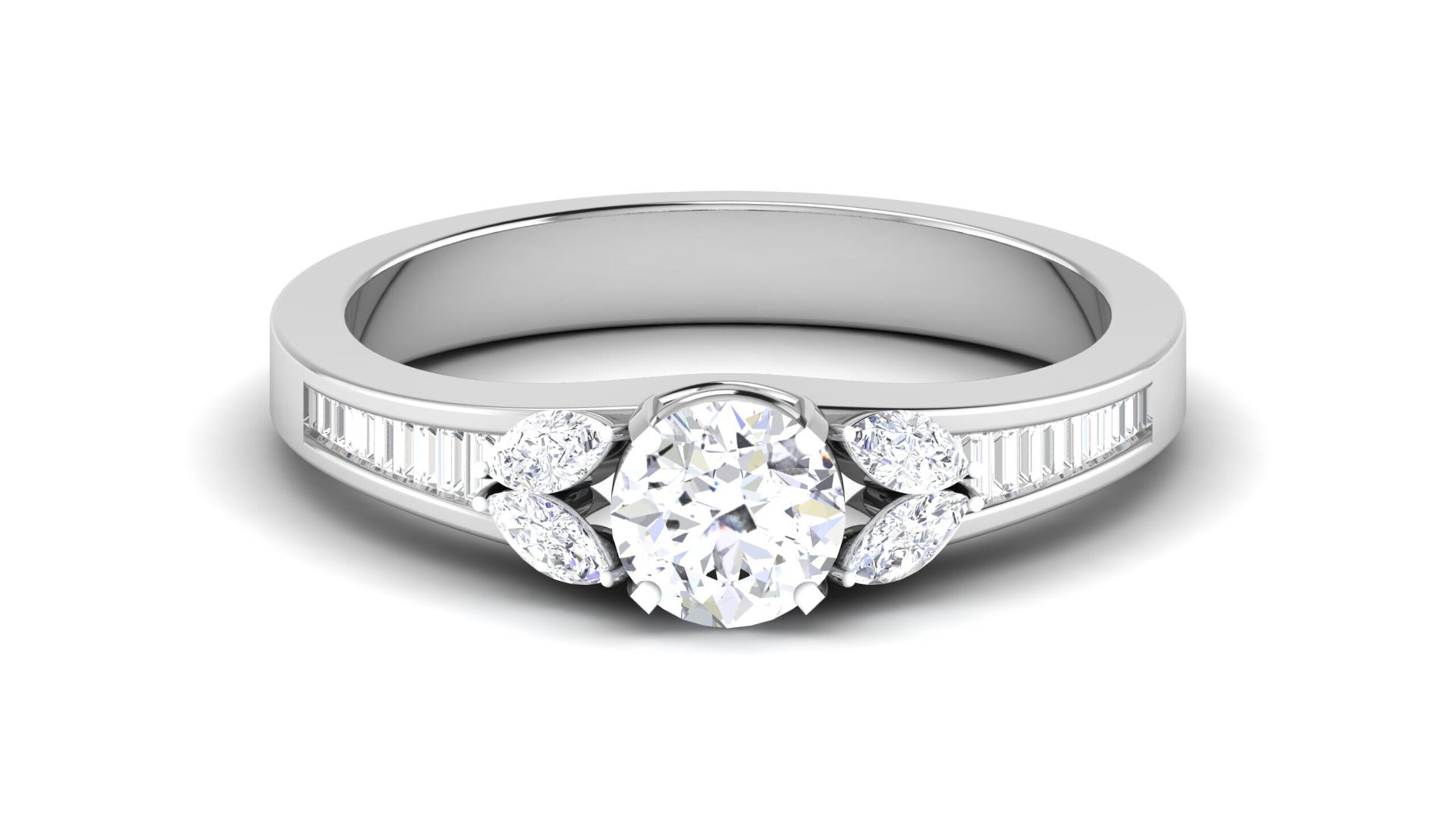Solid 22K/18K/14K Fine Gold Certified Stamped Splendid CZ Design Women's Ring