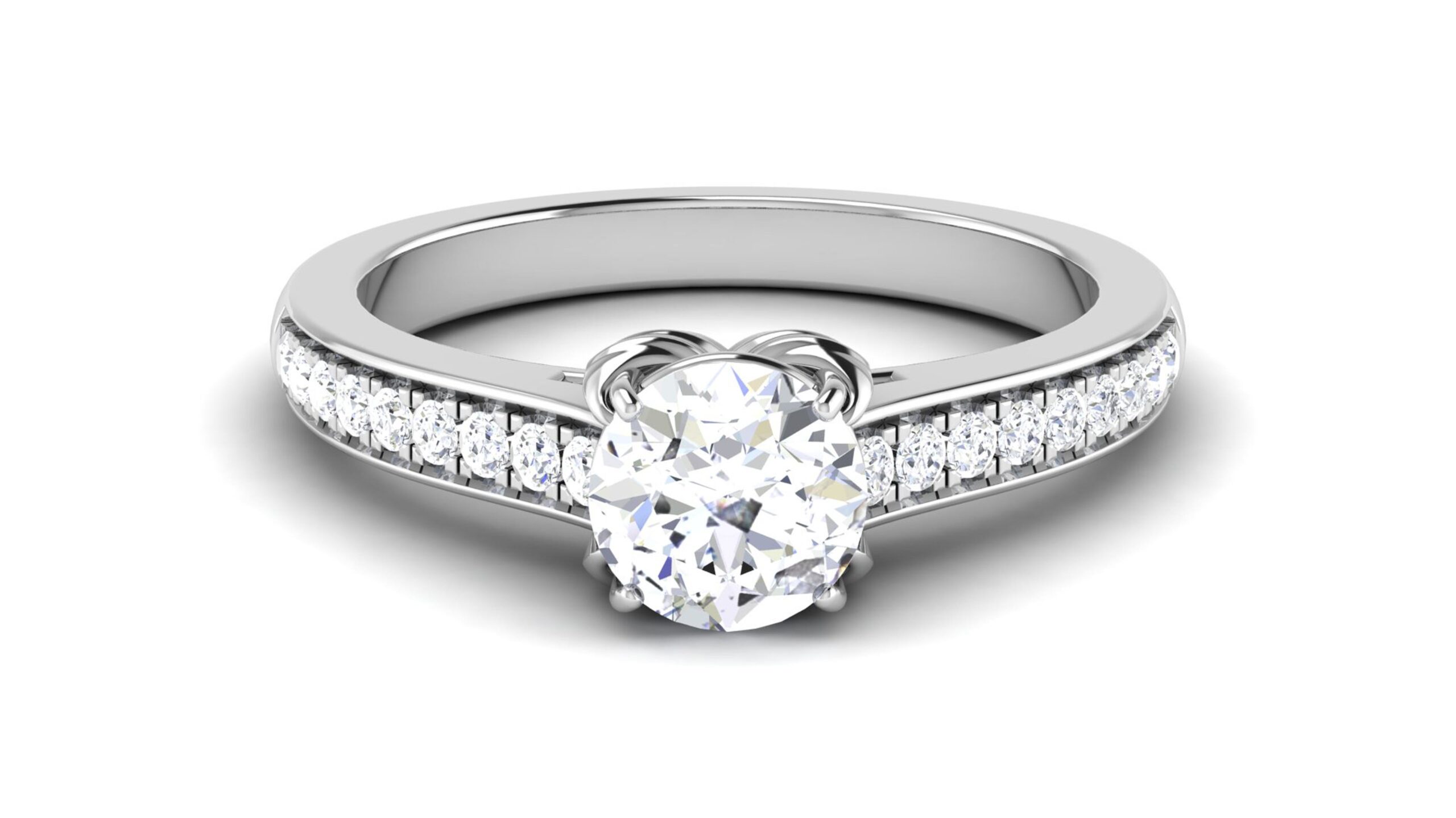 Solid 22K/18K/14K Fine Gold Certified Stamped Beauteous CZ Design Women's Ring
