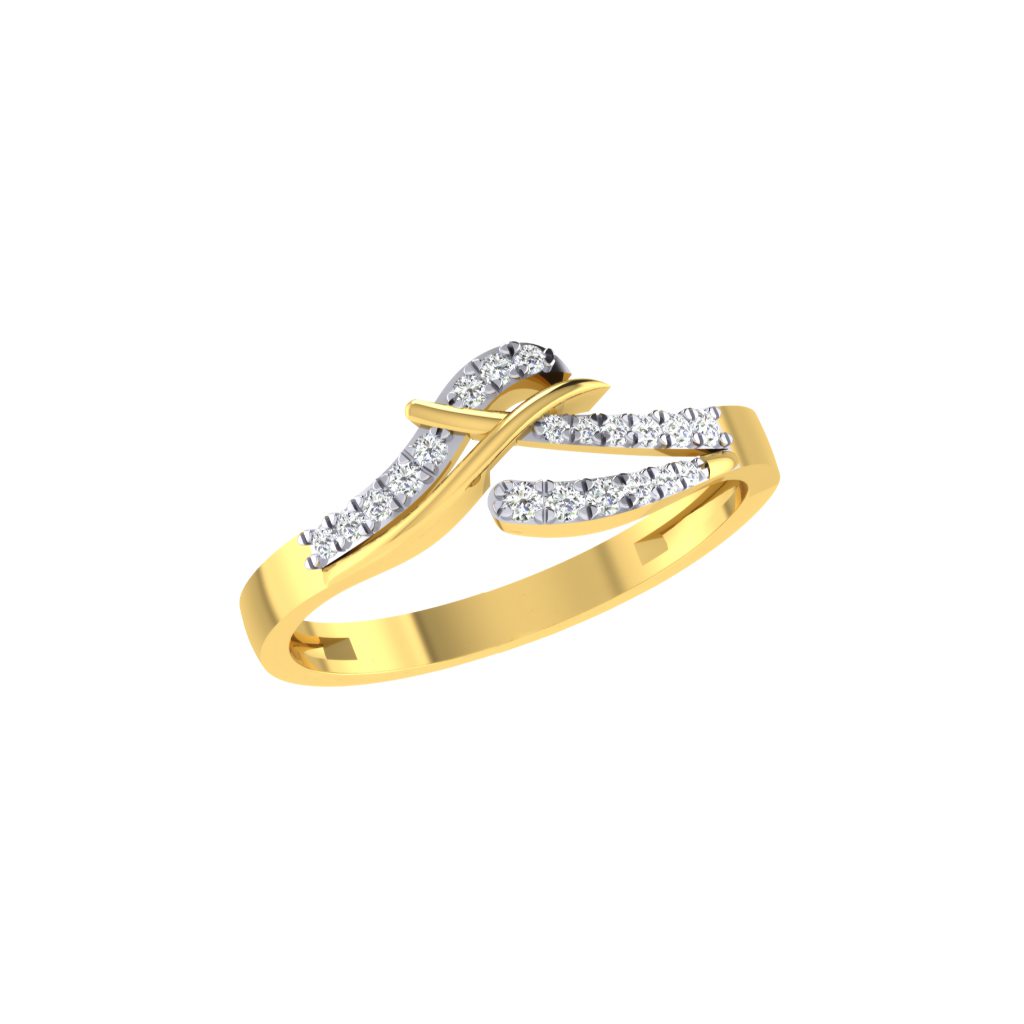 Solid 22K/18K/14K Fine Gold Certified Stamped Lovely CZ Design Women's Ring