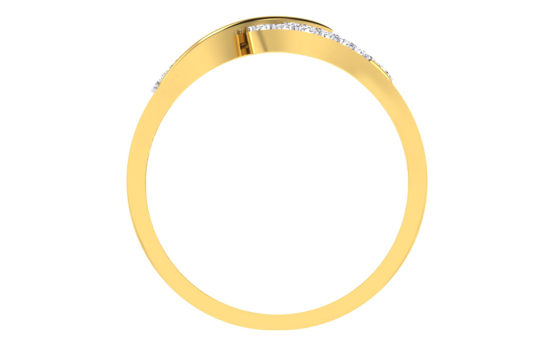 Solid 22K/18K/14K Fine Gold Certified Stamped Lovely CZ Design Women's Ring