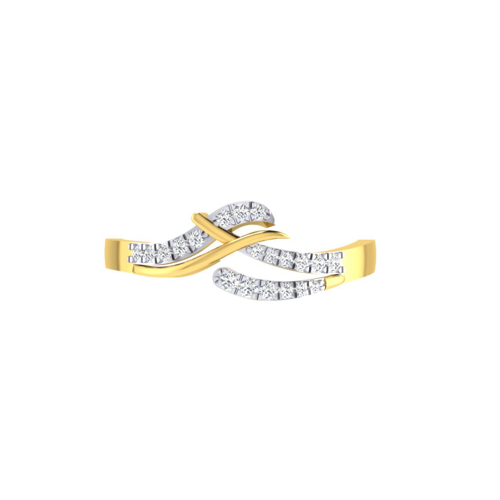 Solid 22K/18K/14K Fine Gold Certified Stamped Lovely CZ Design Women's Ring