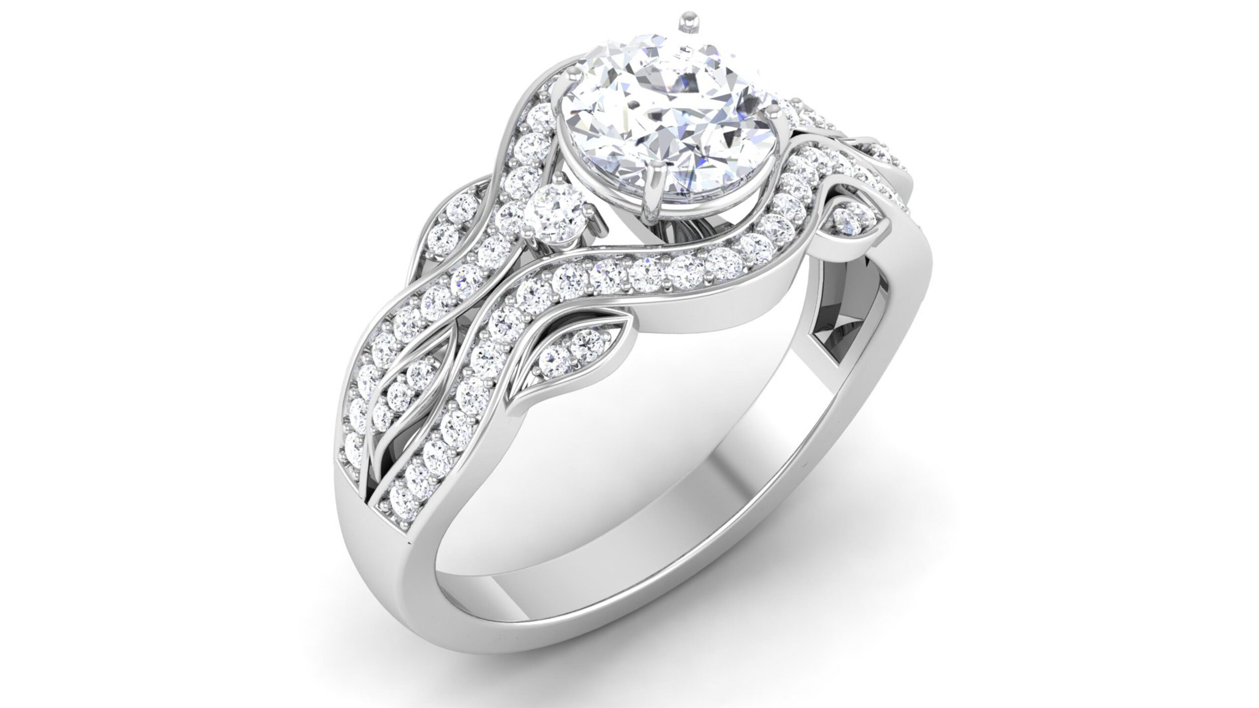 Solid 22K/18K/14K Fine Gold Certified Stamped Magnificient CZ Design Women's Ring