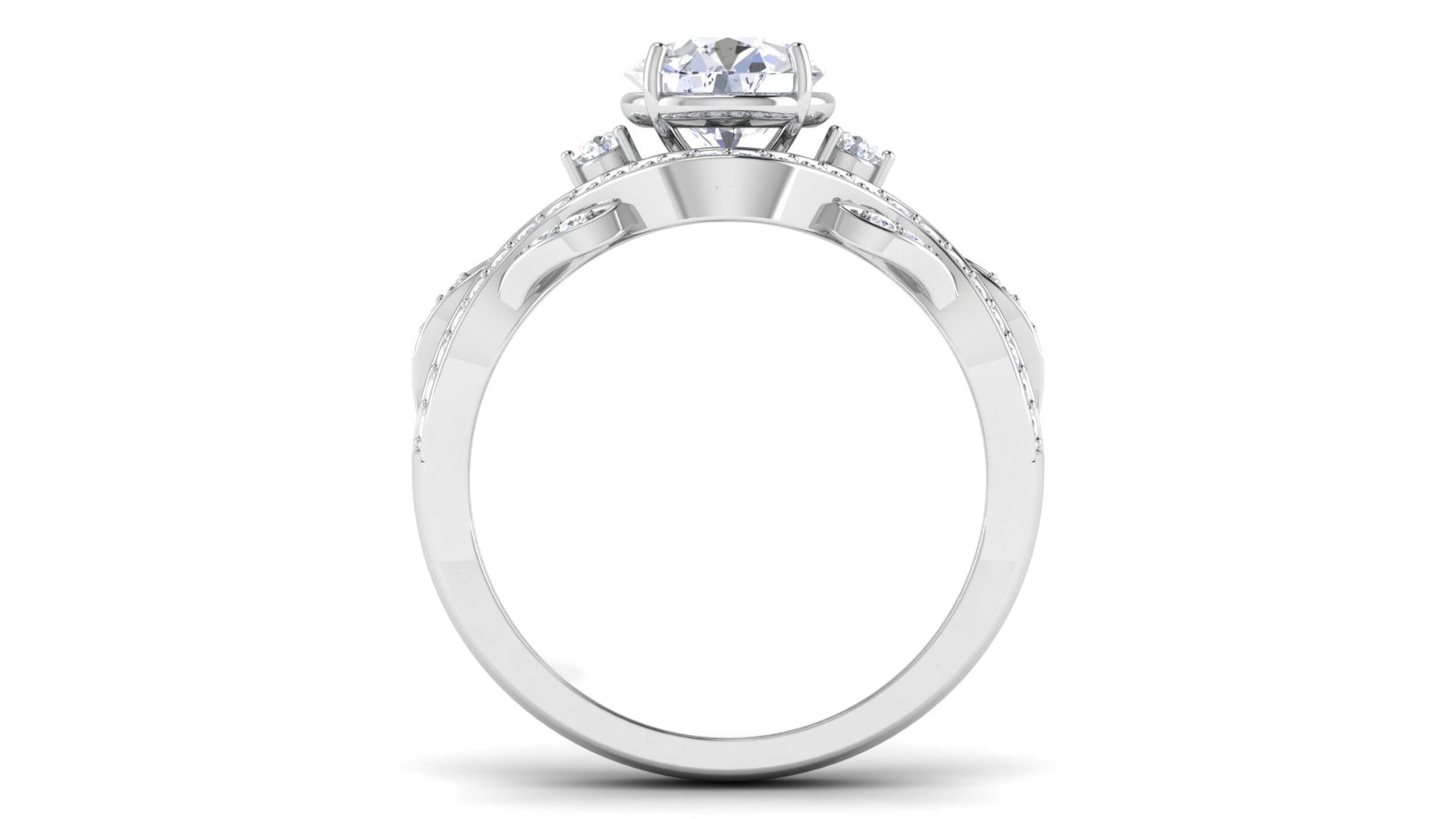 Solid 22K/18K/14K Fine Gold Certified Stamped Magnificient CZ Design Women's Ring