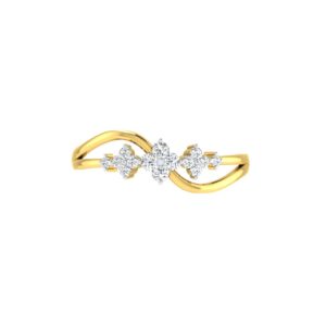 Solid 22K/18K/14K Fine Gold Certified Stamped Attractive CZ Design Women's Ring