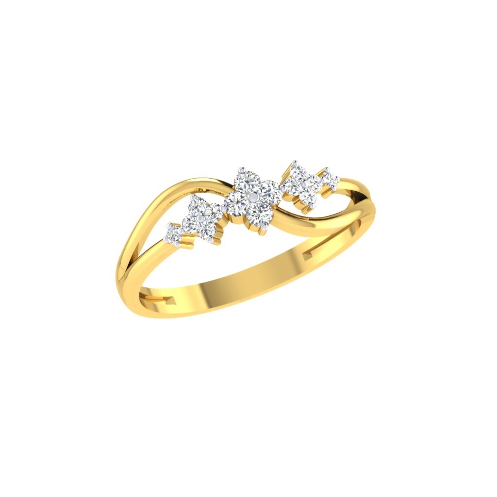 IGI Certified Natural Diamond Women's Ring 14K/18K Fine Yellow Gold