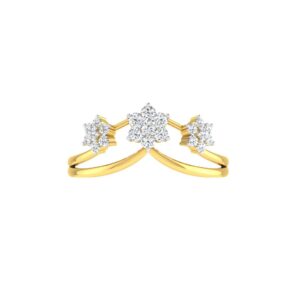 Solid 22K/18K/14K Fine Gold Certified Stamped Mejestic CZ Design Women's Ring