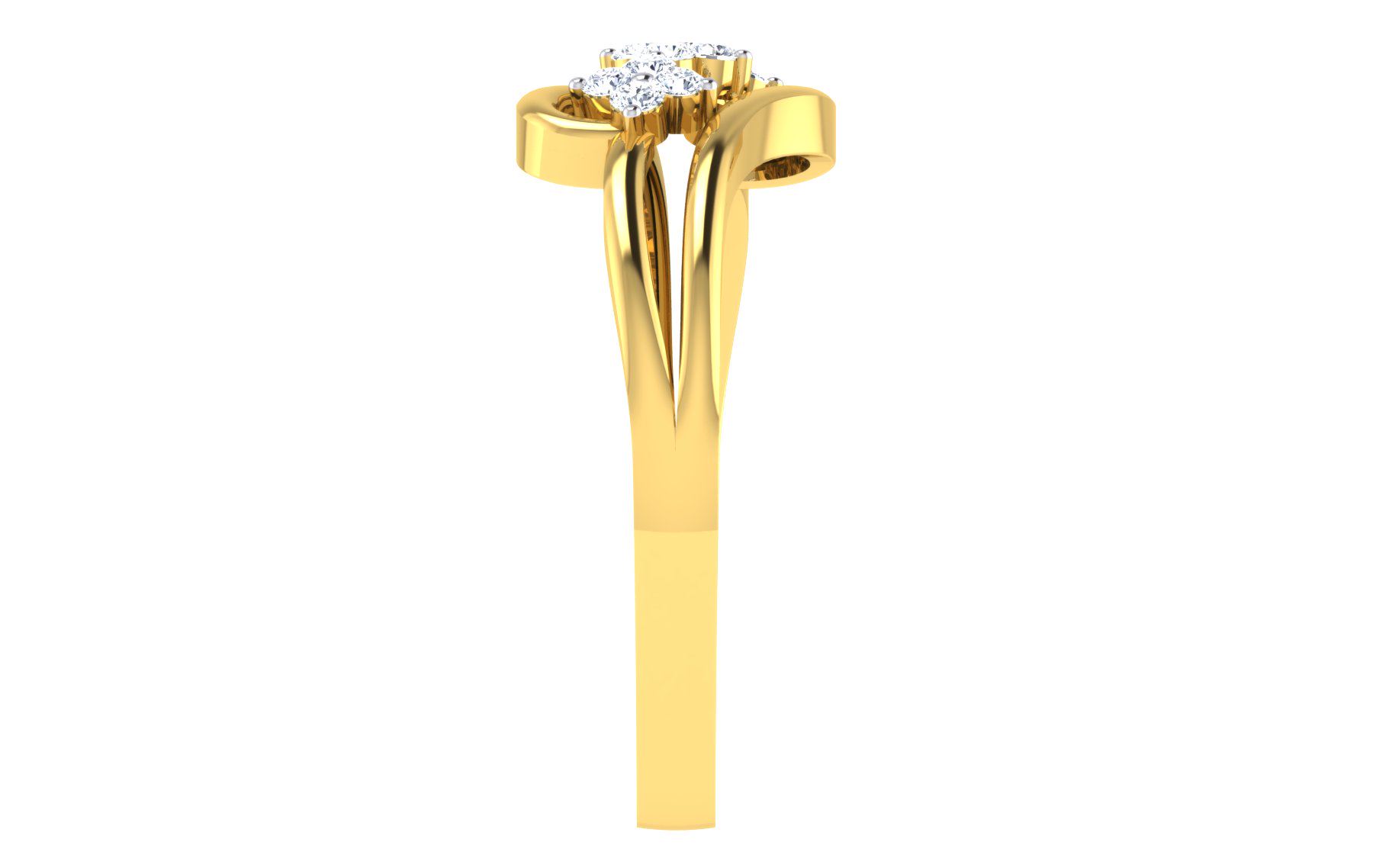 Solid 22K/18K/14K Fine Gold Certified Stamped Beautiful CZ Design Women's Ring