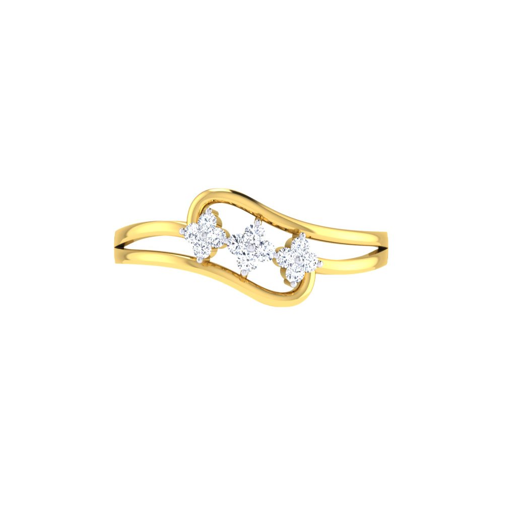 Solid 22K/18K/14K Fine Gold Certified Stamped Beautiful CZ Design Women's Ring
