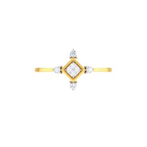 Solid 22K/18K/14K Fine Gold Certified Stamped Classy CZ Design Women's Ring