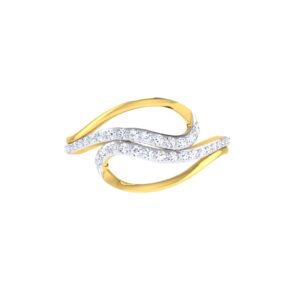 Solid 22K/18K/14K Fine Gold Certified Stamped Carved CZ Design Women's Ring