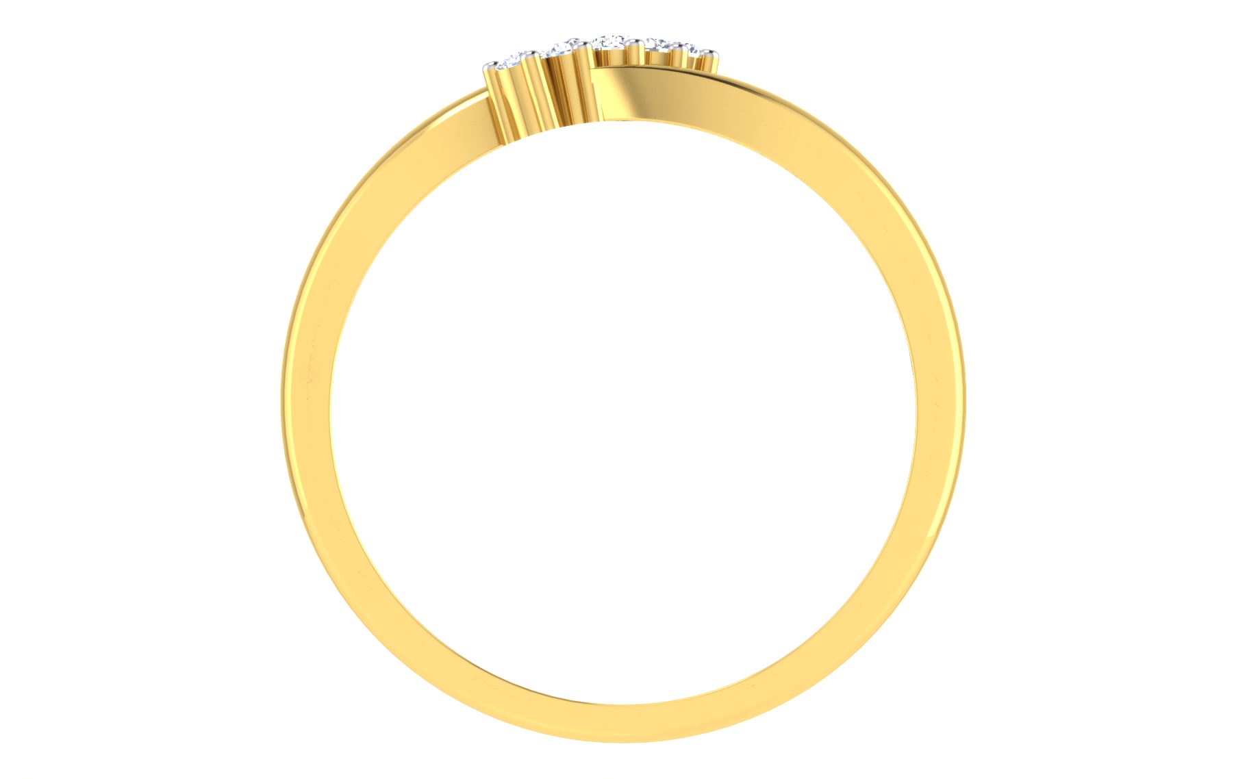 Solid 22K/18K/14K Fine Gold Certified Stamped Pretty CZ Design Women's Ring