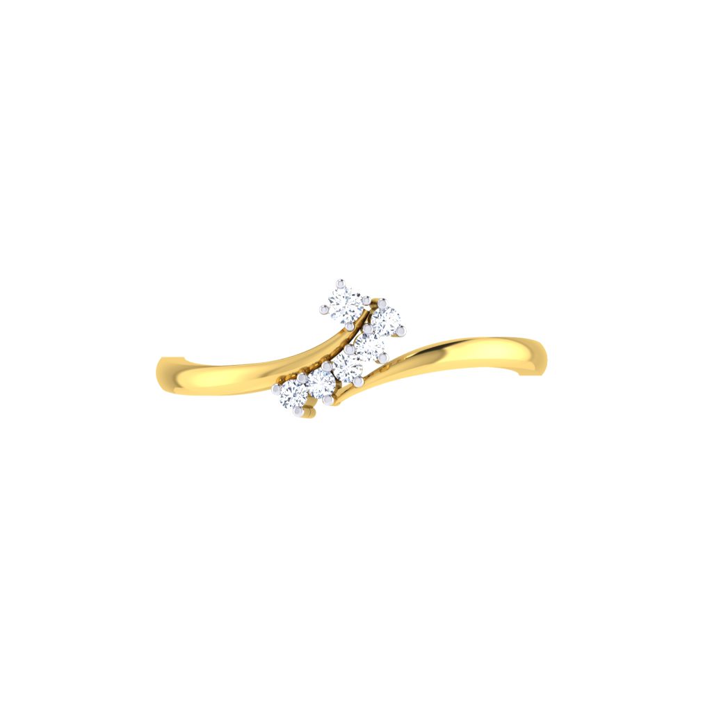 Solid 22K/18K/14K Fine Gold Certified Stamped Pretty CZ Design Women's Ring