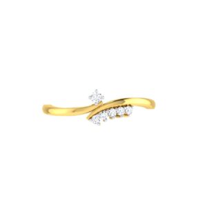 Solid 22K/18K/14K Fine Gold Certified Stamped Alluring CZ Design Women's Ring