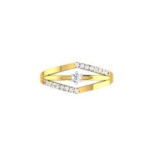 Solid 22K/18K/14K Fine Gold Certified Stamped Charming CZ Design Women's Ring