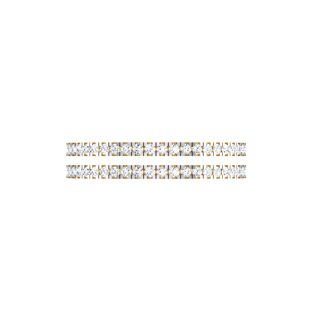 IGI Certified Natural Diamond Women's Ring 14K/18K Fine White and Yellow Gold