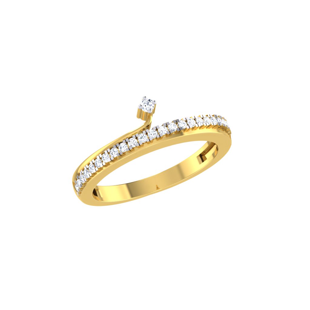 Solid 22K/18K/14K Fine Gold Certified Stamped Flower CZ Design Women's Ring