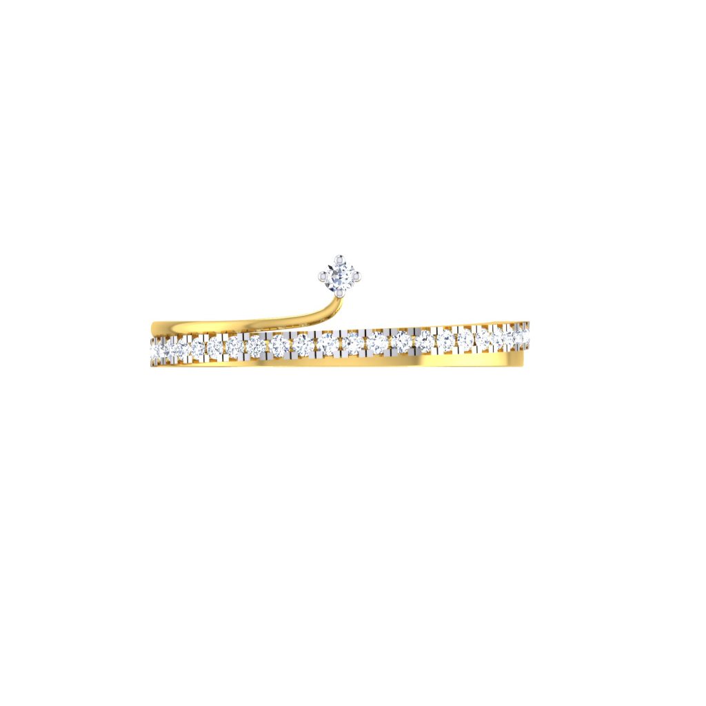Solid 22K/18K/14K Fine Gold Certified Stamped Flower CZ Design Women's Ring