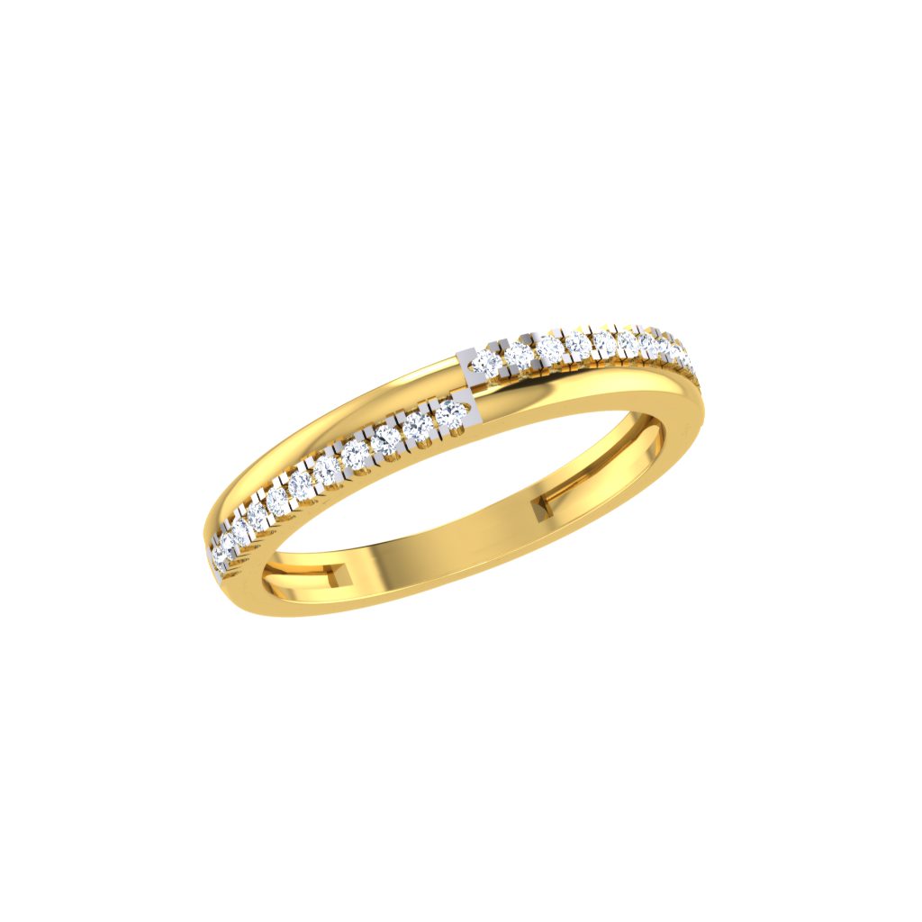 Solid 22K/18K/14K Fine Gold Certified Stamped Splendid CZ Design Women's Ring