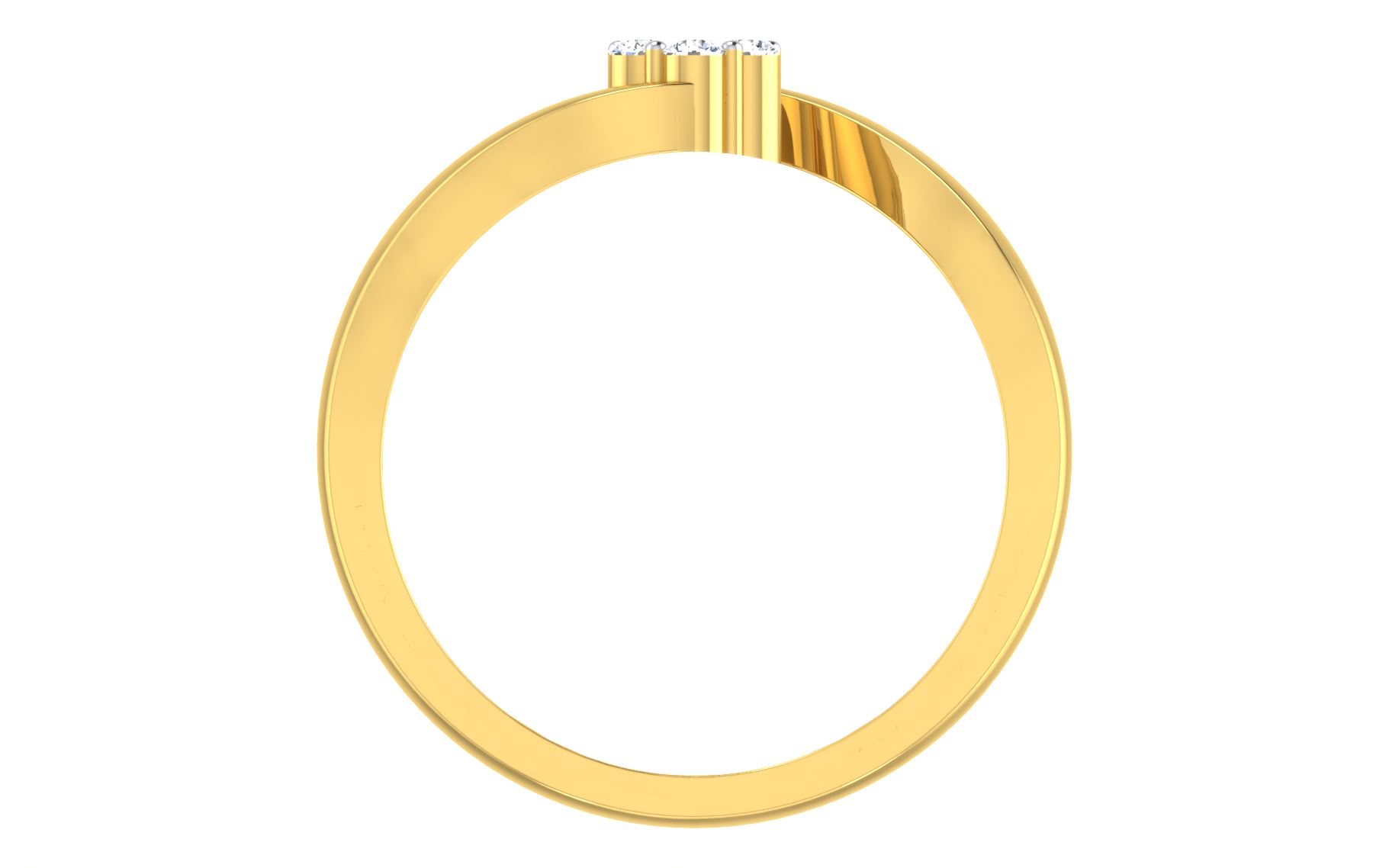 Solid 22K/18K/14K Fine Gold Certified Stamped Studded CZ Design Women's Ring