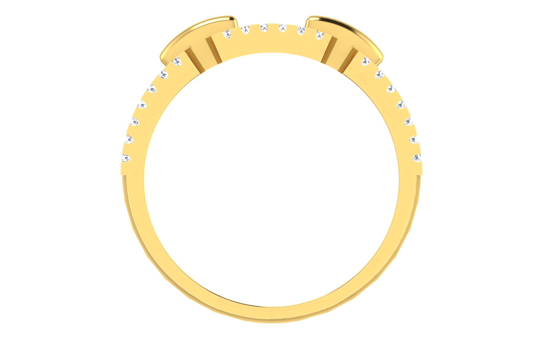 Solid 22K/18K/14K Fine Gold Certified Stamped Mejestic CZ Design Women's Ring