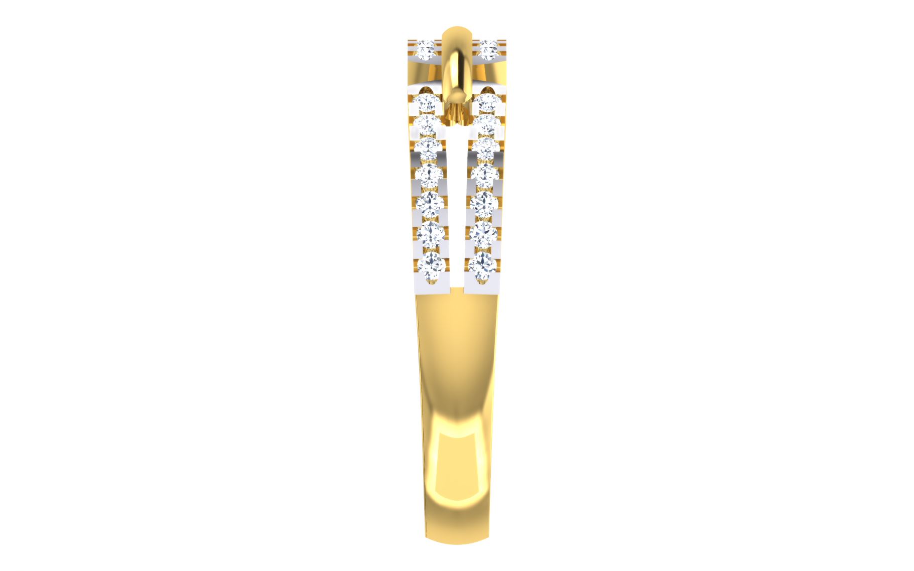 Solid 22K/18K/14K Fine Gold Certified Stamped Mejestic CZ Design Women's Ring