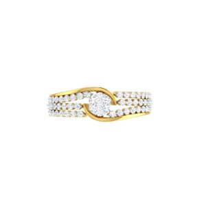 Solid 22K/18K/14K Fine Gold Certified Stamped Spectacular CZ Design Women's Ring