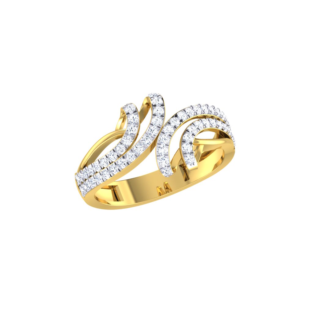 Solid 22K/18K/14K Fine Gold Certified Stamped Beauteous CZ Design Women's Ring