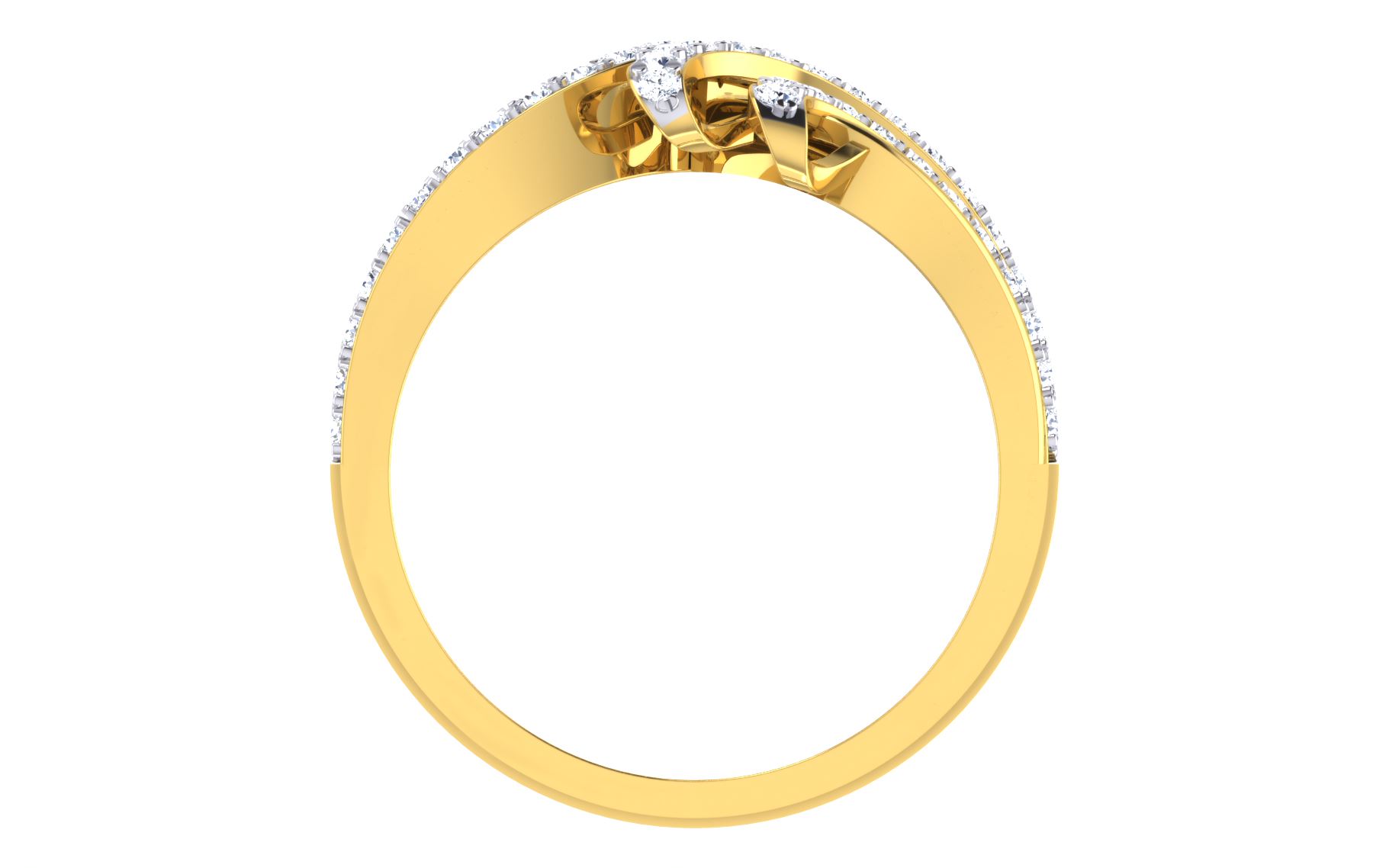 Solid 22K/18K/14K Fine Gold Certified Stamped Beauteous CZ Design Women's Ring