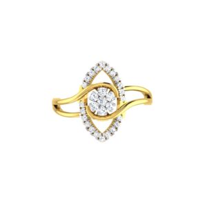 Solid 22K/18K/14K Fine Gold Certified Stamped Beautiful CZ Design Women's Ring
